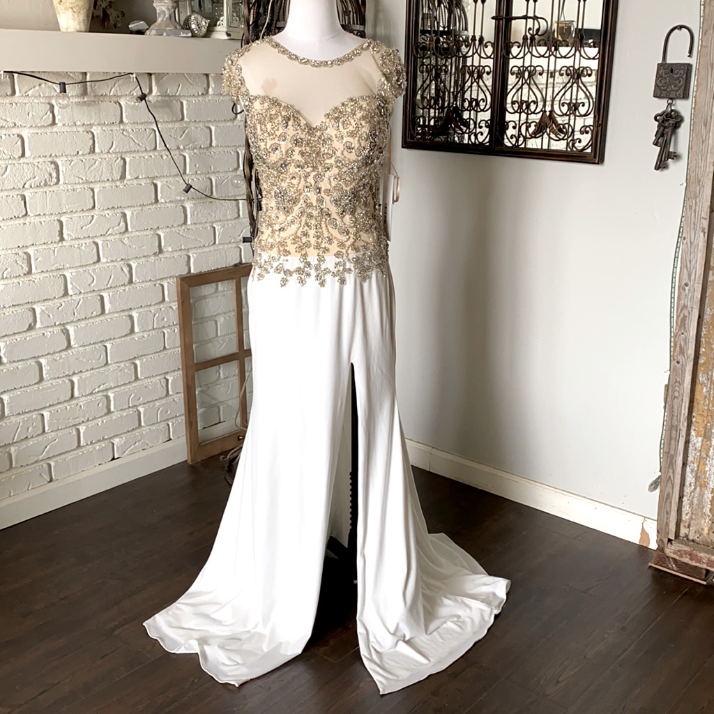 Jovani Evening 74237 Beaded Dress Formal 8 New